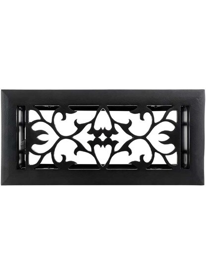 Cast Iron Vine-Pattern Floor Register.